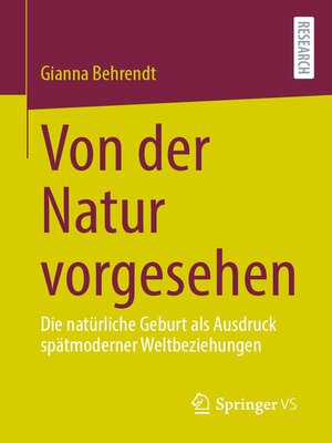 cover image of Von der Natur vorgesehen